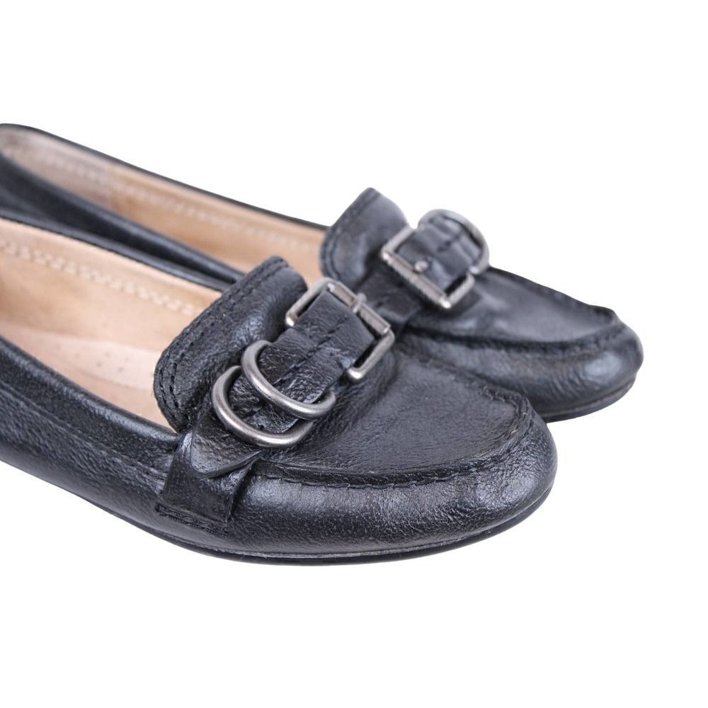 FRYE JANET D RING Leather Loafers in Black Women's Size 6.5M - Picture 3 of 14